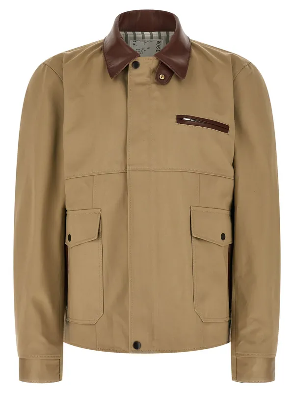 Blouson Jacket Puffer Jackets Beige - Sacai