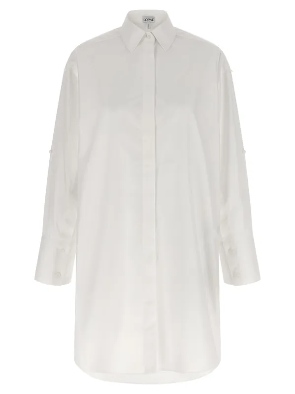 Chemisier Dress Dresses White - Loewe