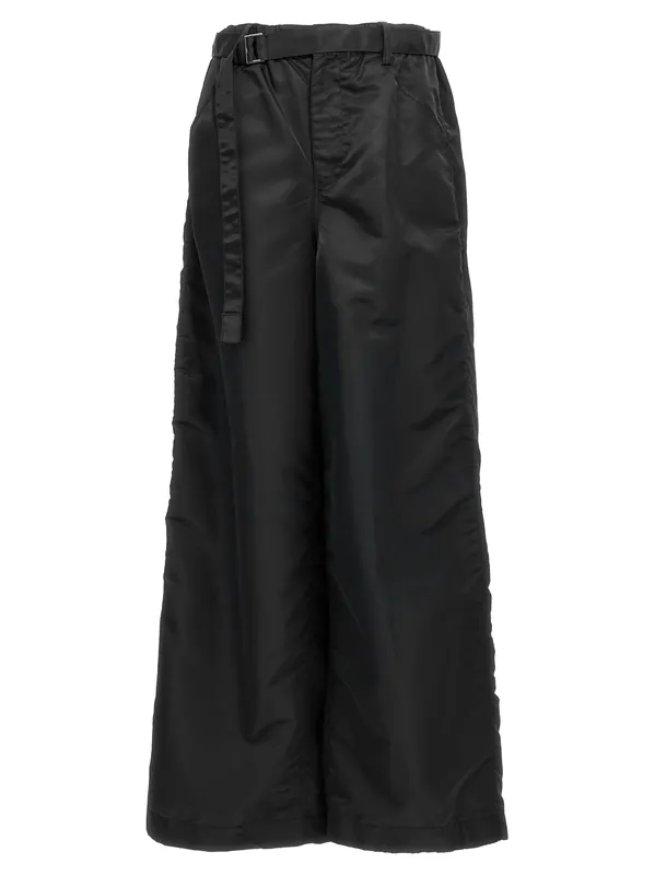 Nylon Twill Pants Black - Sacai
