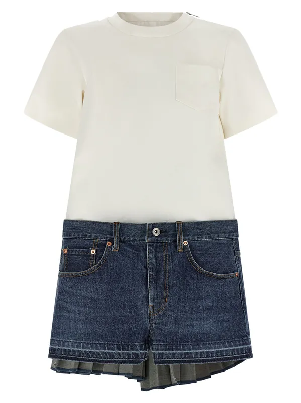 Denim Dress Dresses Multicolor - Sacai
