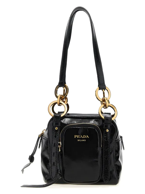 Dangle Hand Bags Black - Prada