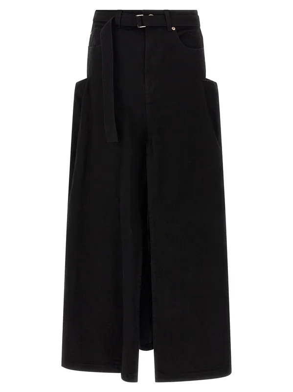 Denim Skirt Skirts Black - Sacai