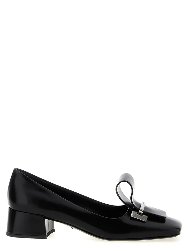 Leather Pumps Black - Prada