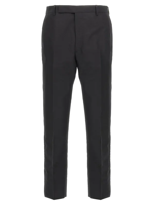 Cotton Trousers Tec Pants Black - Prada