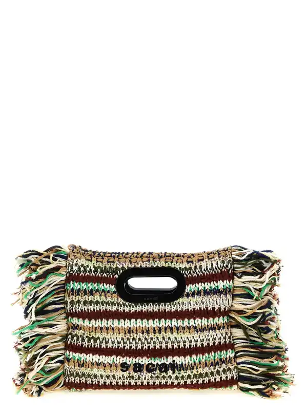 Small Fringe Shopping Bag Tote Bag Multicolor - Sacai