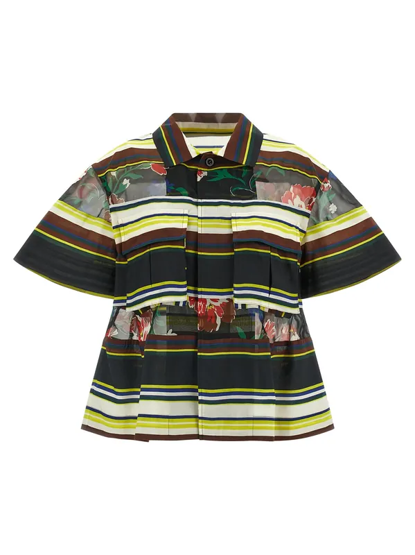 Pattern Mix Shirt And Blouse Multicolor - Sacai