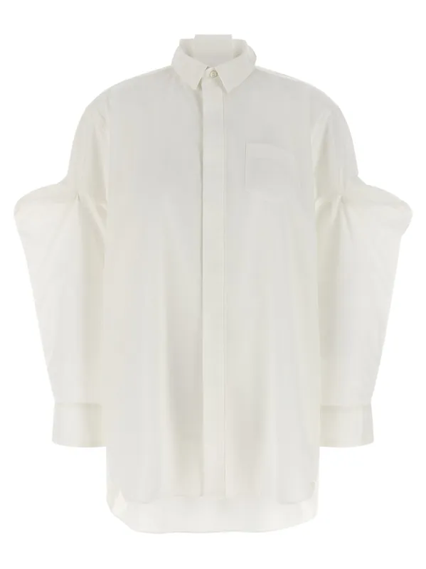 Poplin Shirt Shirt And Blouse White - Sacai