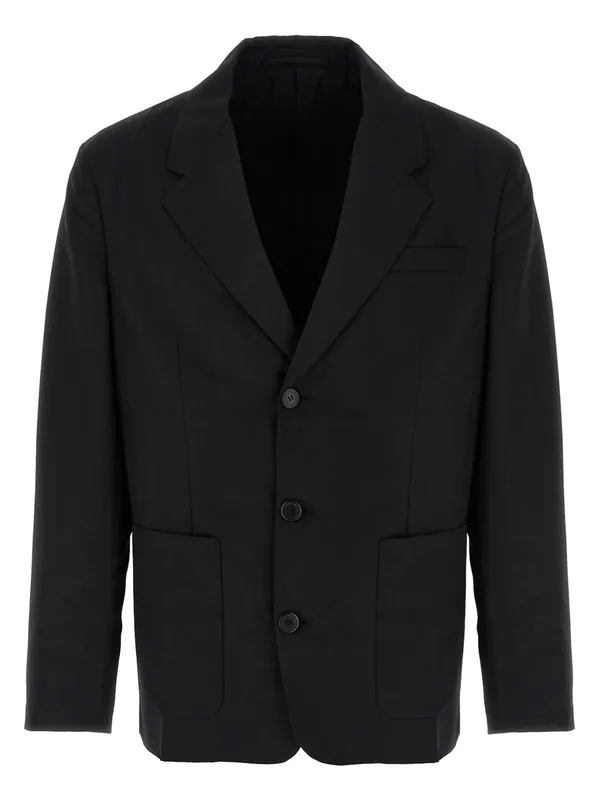 Single-Breasted Blazer Black