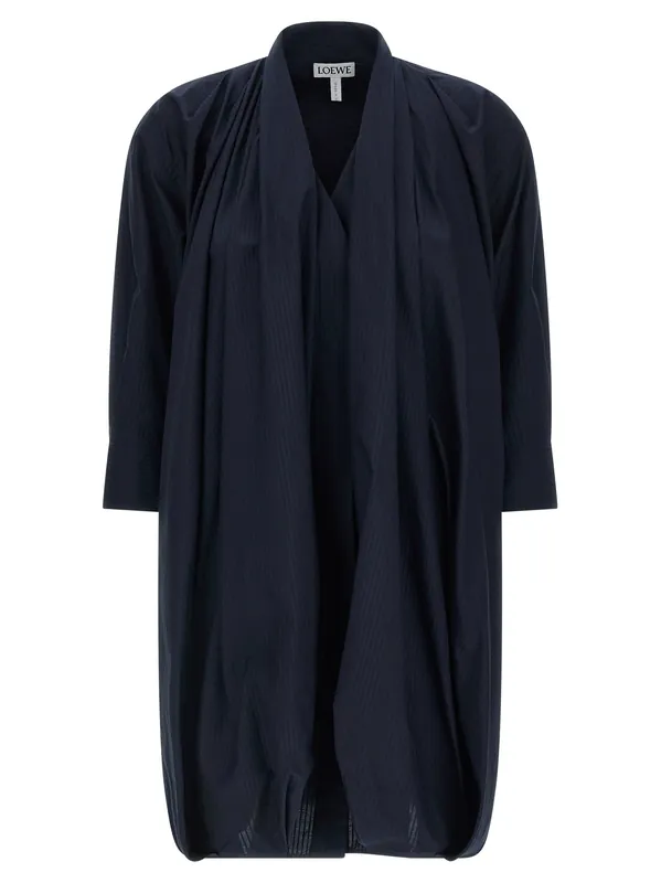 Draped Dress Dresses Blue - Loewe