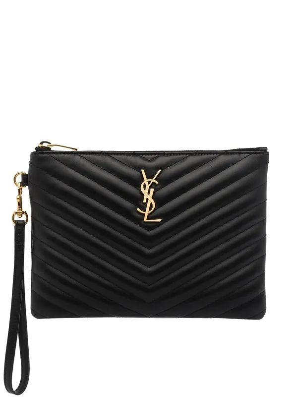 Leather MatelassÉ Cassandre Pouch - Saint Laurent