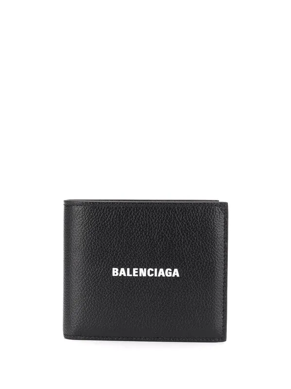 Logo-Print Squared Bi-Fold Wallet