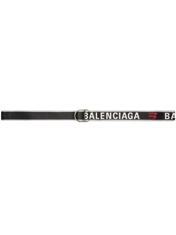 Logo Jacquard D Ring Belt - Balenciaga