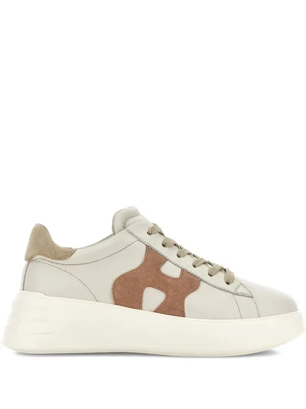 Smooth Leather Hogan Rebel Sneakers