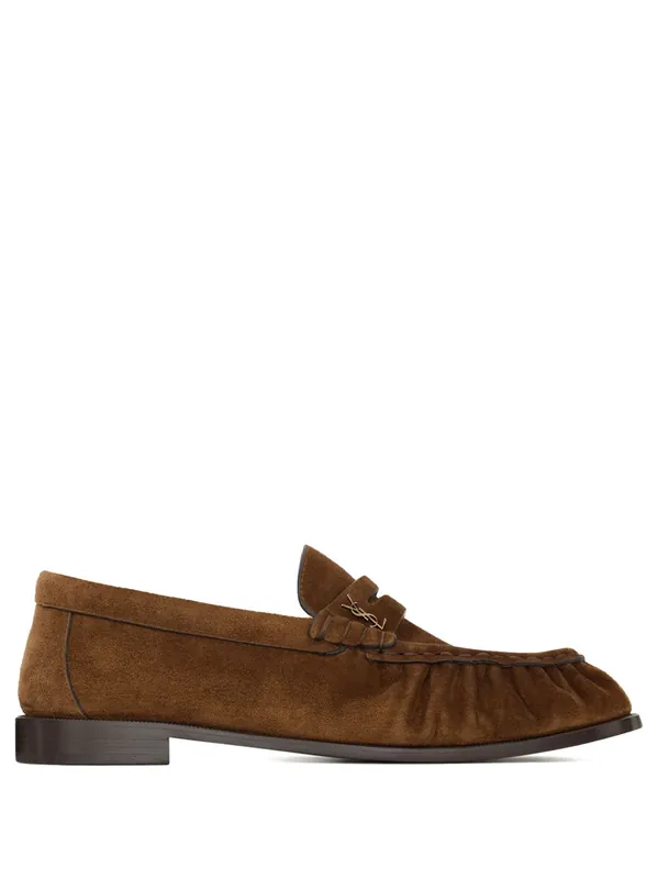 Le Loafer Supple In Suede - Saint Laurent