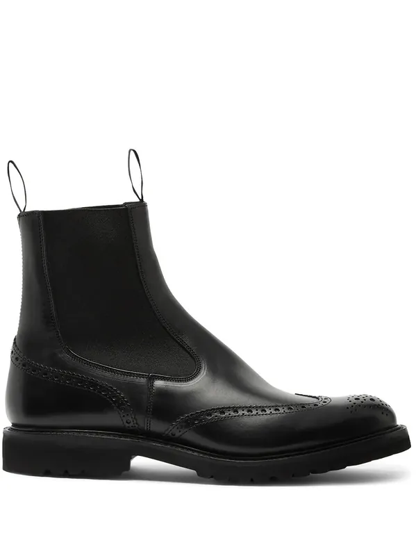 Henry Country Boots With Brogue Detailing - Tricker`S
