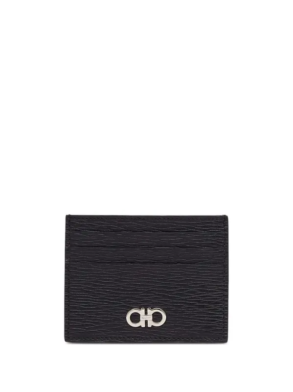 Two-Tone Gancini Card Holder