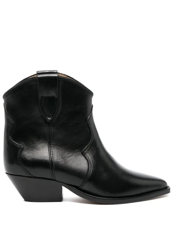 Dewina Leather Cowboy Boots - Isabel Marant