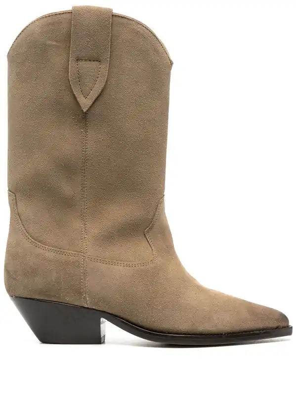 Duerto Suede Cowboy Boots - Isabel Marant
