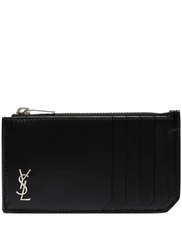 Card Holder With Zip - Saint Laurent