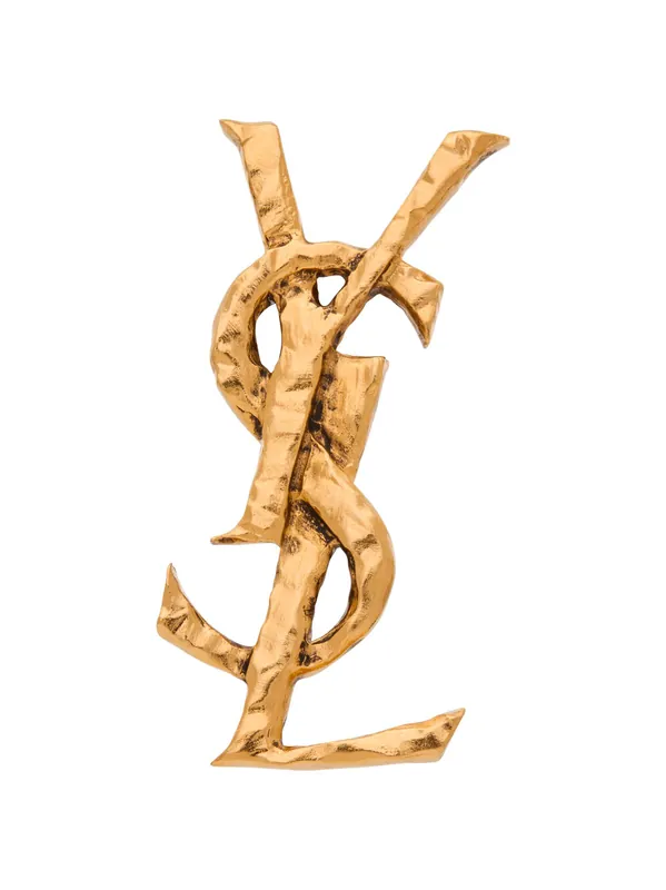 Hammered Metal Cassandre Single Earring - Saint Laurent