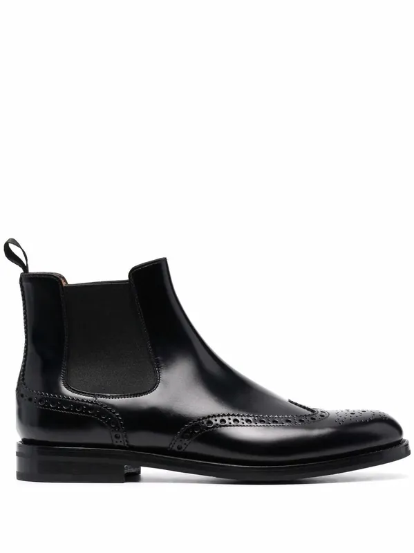 Charlize Brogue-Detail Chelsea Boots