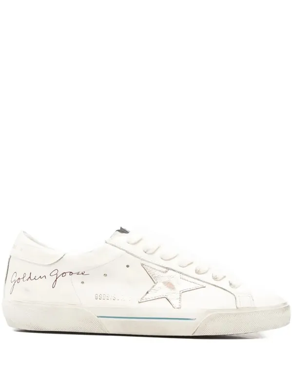 Super-Star Nappa Leather Sneakers With Laminated Leather Star