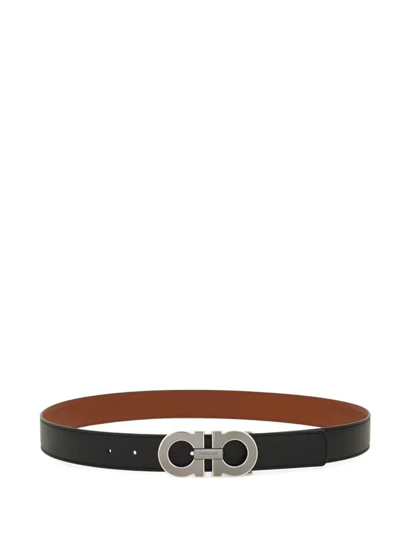 Reversible And Adjustable Gancini Belt - Ferragamo