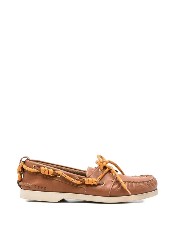 Cruise Leather Loafers With Trekking Lace - Golden Goose