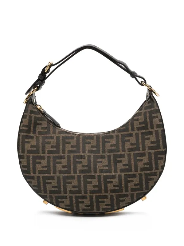 Fendigraphy Small Ff Jacquard Hobo Bag
