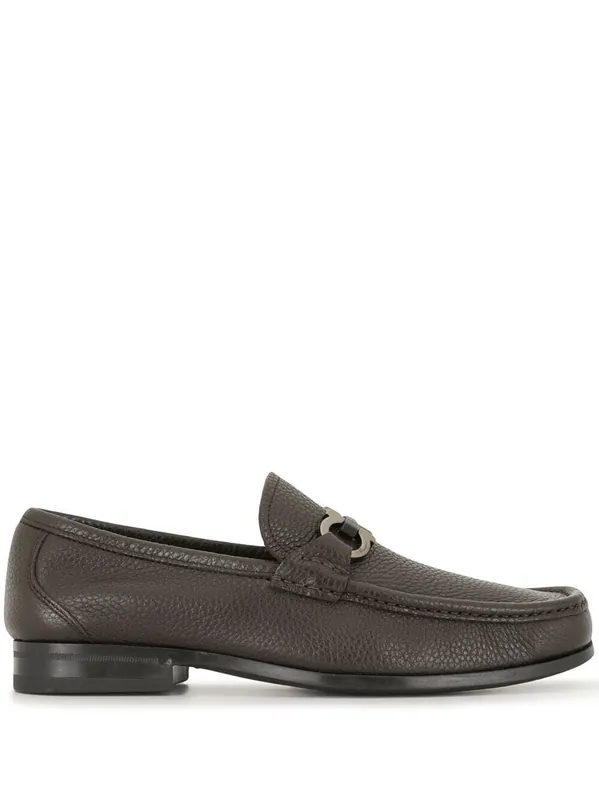 Loafers With Gancini Ornament - Ferragamo