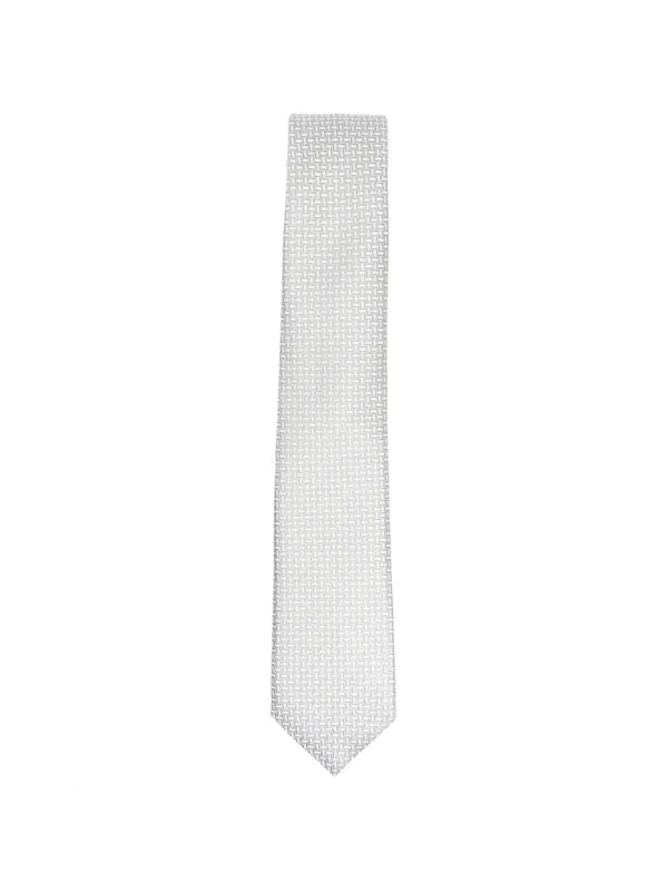 Geometric Pattern Silk Tie - Giorgio Armani