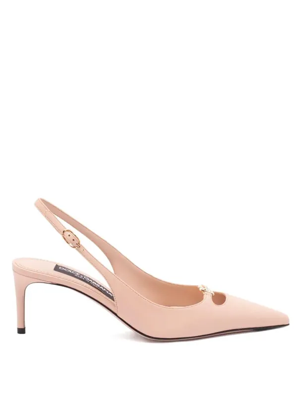 Capri Leather Slingback Pumps - Dolce & Gabbana