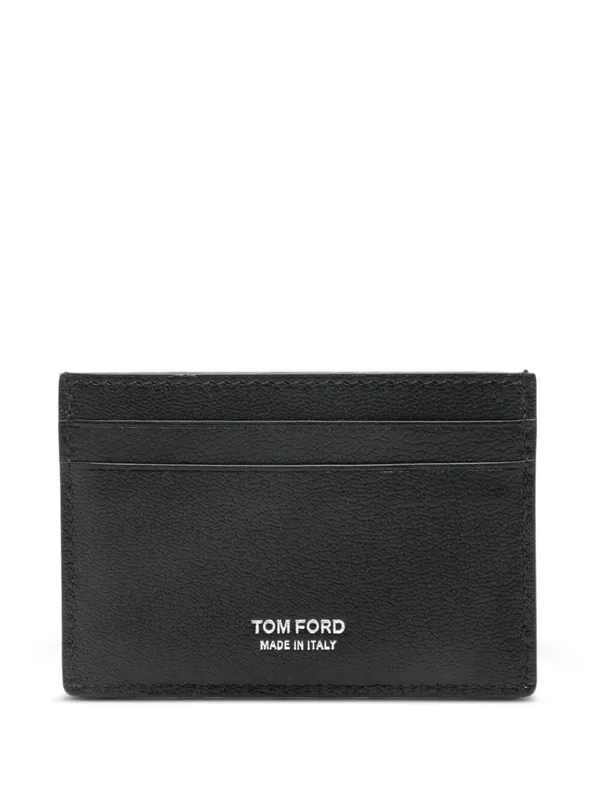 Logo-Print Leather Cardholder