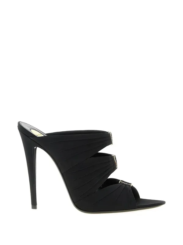 Emilie 110 Satin Crepe Mules - Saint Laurent