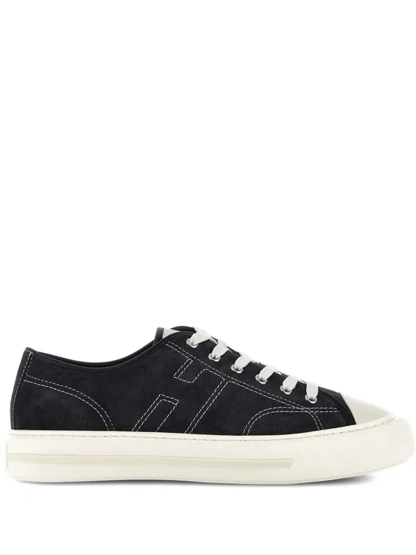 Hogan Rebel Suede Sneakers With Stitched H