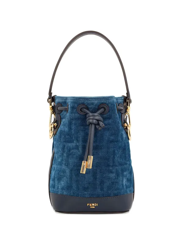 Mon Tresor Floacked Ff Denim Mini-Bag