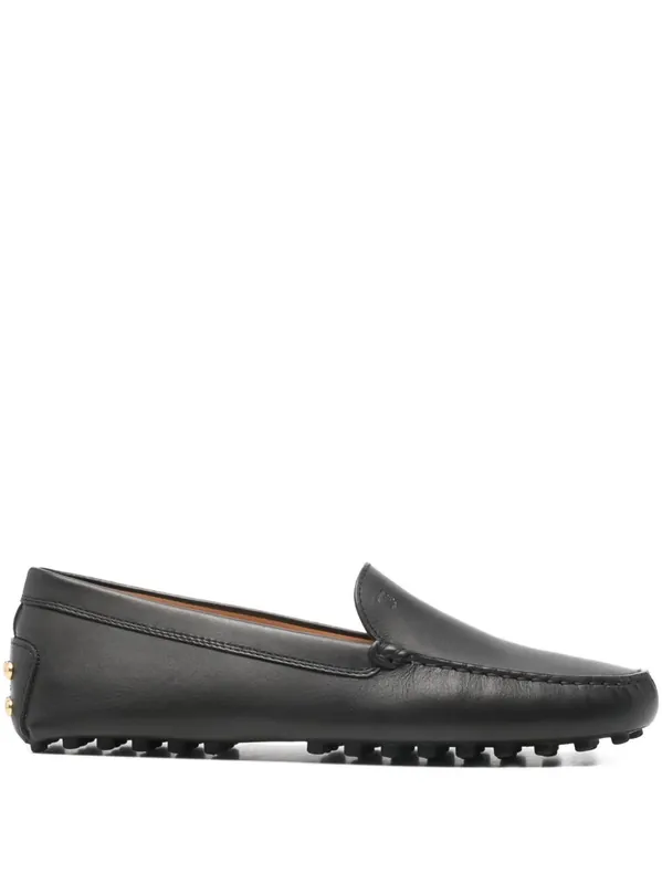 Metal Detailing Leather Gommino Loafers - Tod`S