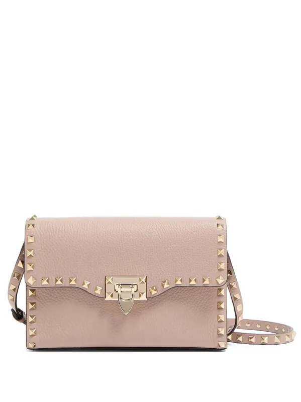 Rockstud Small Garnet Calfskin Crossbody Bag - Valentino Garavani