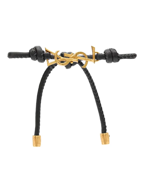 Cassandre Leather Cord Bracelet - Saint Laurent