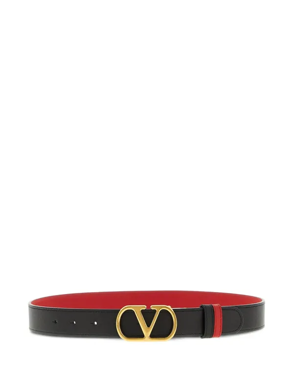 Vlogo Signature 30 Reversible Shiny Leather Belt - Valentino Garavani