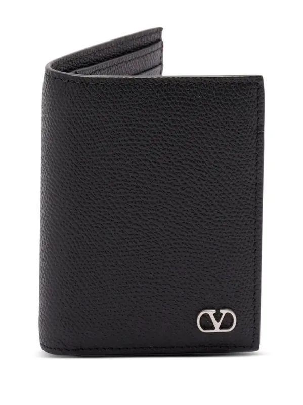 Valentino Garavani Vlogo Signature Cardholder In Grainy Calfskin