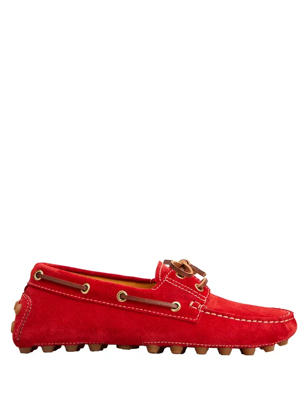 Boat Gommino Bubble Suede Loafers - Tod`S