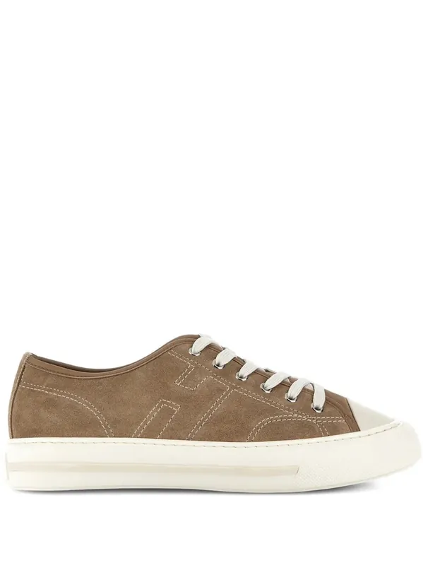 Hogan Rebel Suede Sneakers With Stitched H