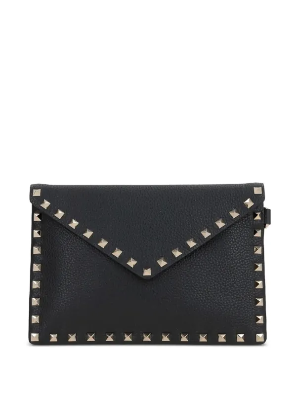 Rockstud Grainy Leather Pouch - Valentino Garavani