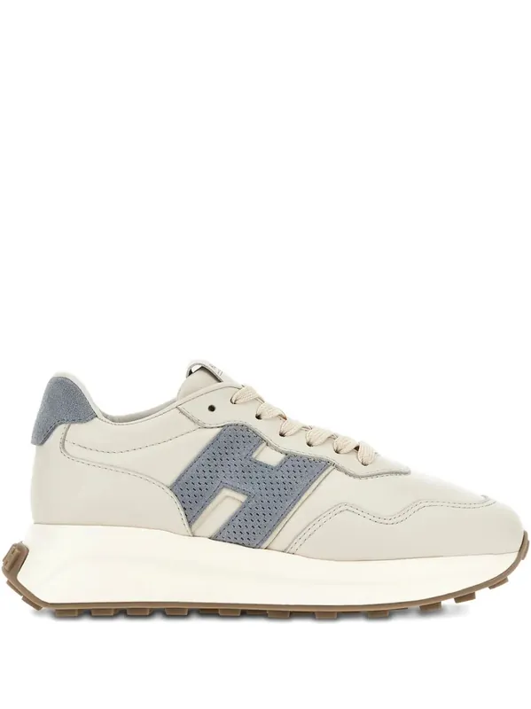 Hogan H641 Smooth Leather Sneakers With Suede H