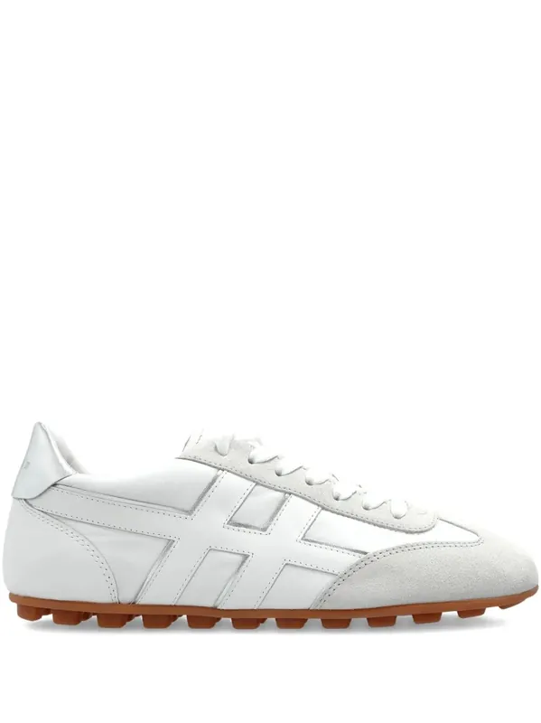 Hogan Olympia Nappa Leather And Suede Sneakers