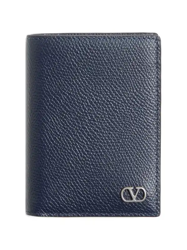 Valentino Garavani Vlogo Signature Cardholder In Grainy Calfskin