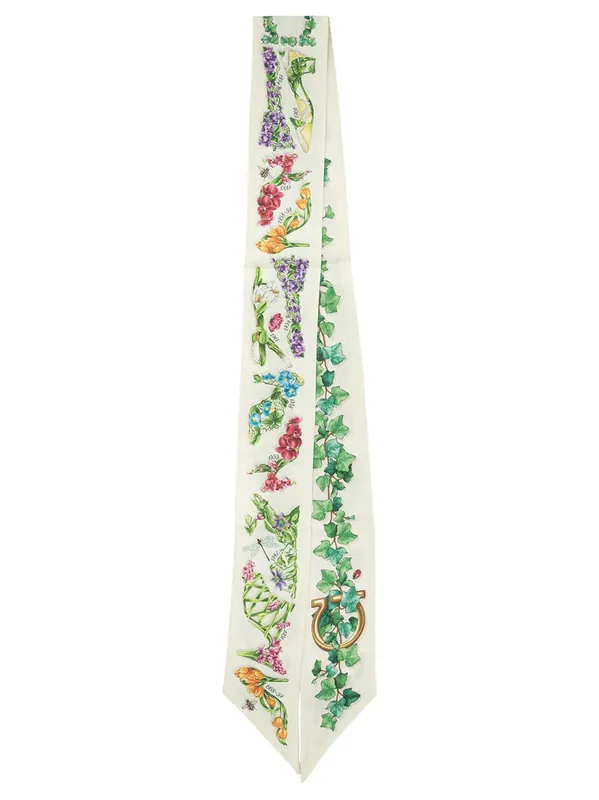 Eden Shoes Print Silk Mini Bandeau - Ferragamo