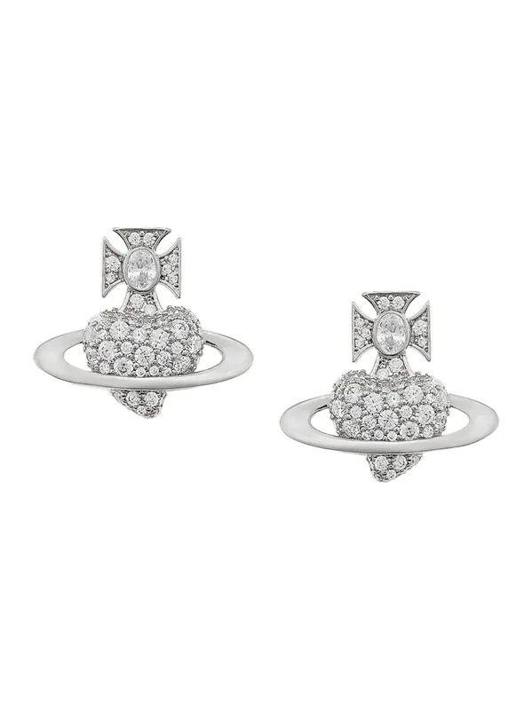 Crystal Embellishments Valentine`S Agnatha Earrings - Vivienne Westwood