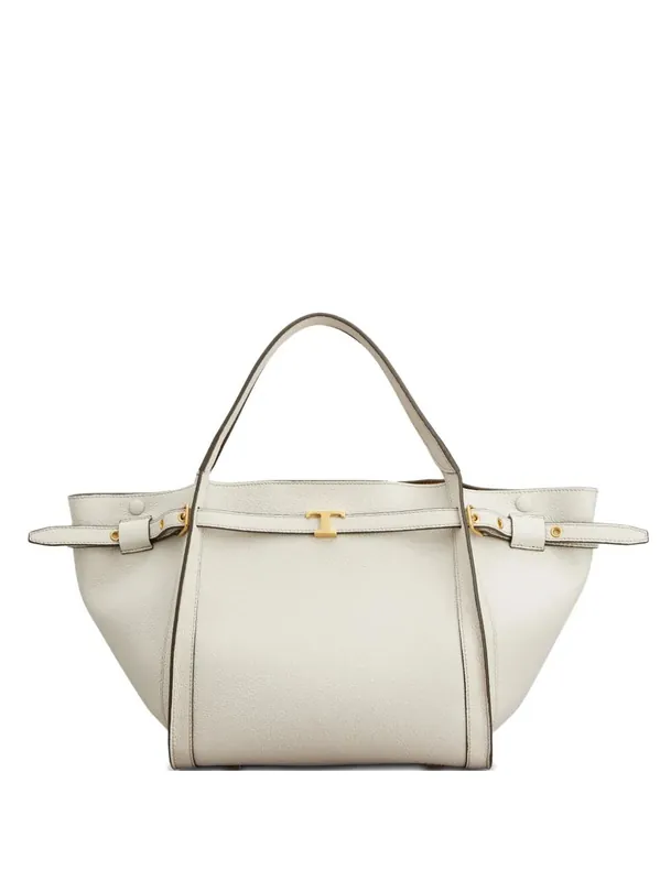 Small Leather Shopping Bag With T Timeless Accessory - Tod`S